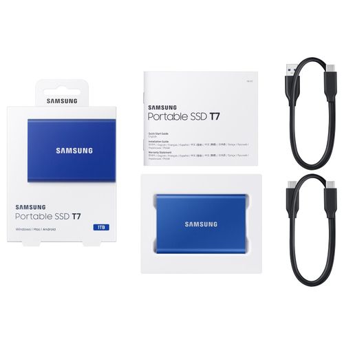 SAMSUNG Portable T7 1TB plavi eksterni SSD MU-PC1T0H slika 11