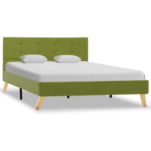 Okvir za krevet od tkanine zeleni 120 x 200 cm slika 25