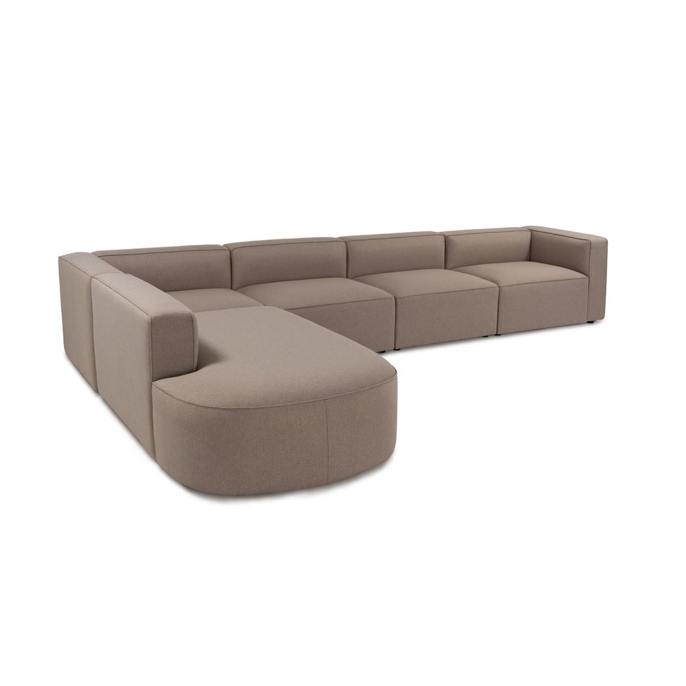 Mora (X-Oval-L1-O1-O1-R1) Svijetlosmeđi Kutni Sofa slika 3