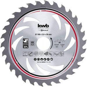 KWB TCT rezni list 190x30 30T, za TE-CS 18/165 Li, TE-CS 18/190 Li BL, TC-CS 1400