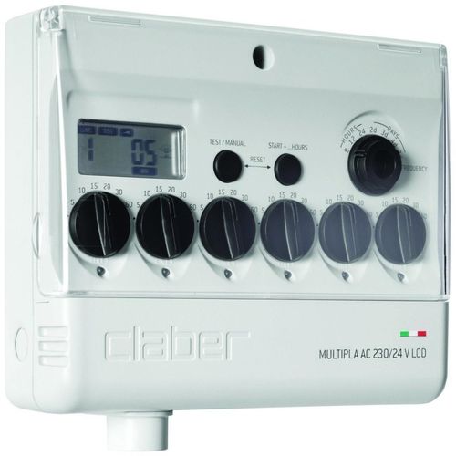 CLABER MULTIPLA AC 230/24 V LCD RAINJET Programator za navodnjavanje slika 1