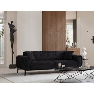 Athena 3-Sjedalni Crni Sofa na Razvlačenje