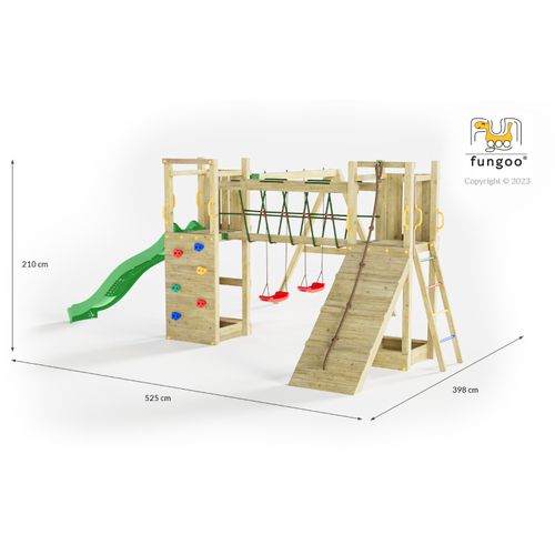 Fungoo set MAXI FUNNY EXPOSURE - drveno dječje igralište slika 5