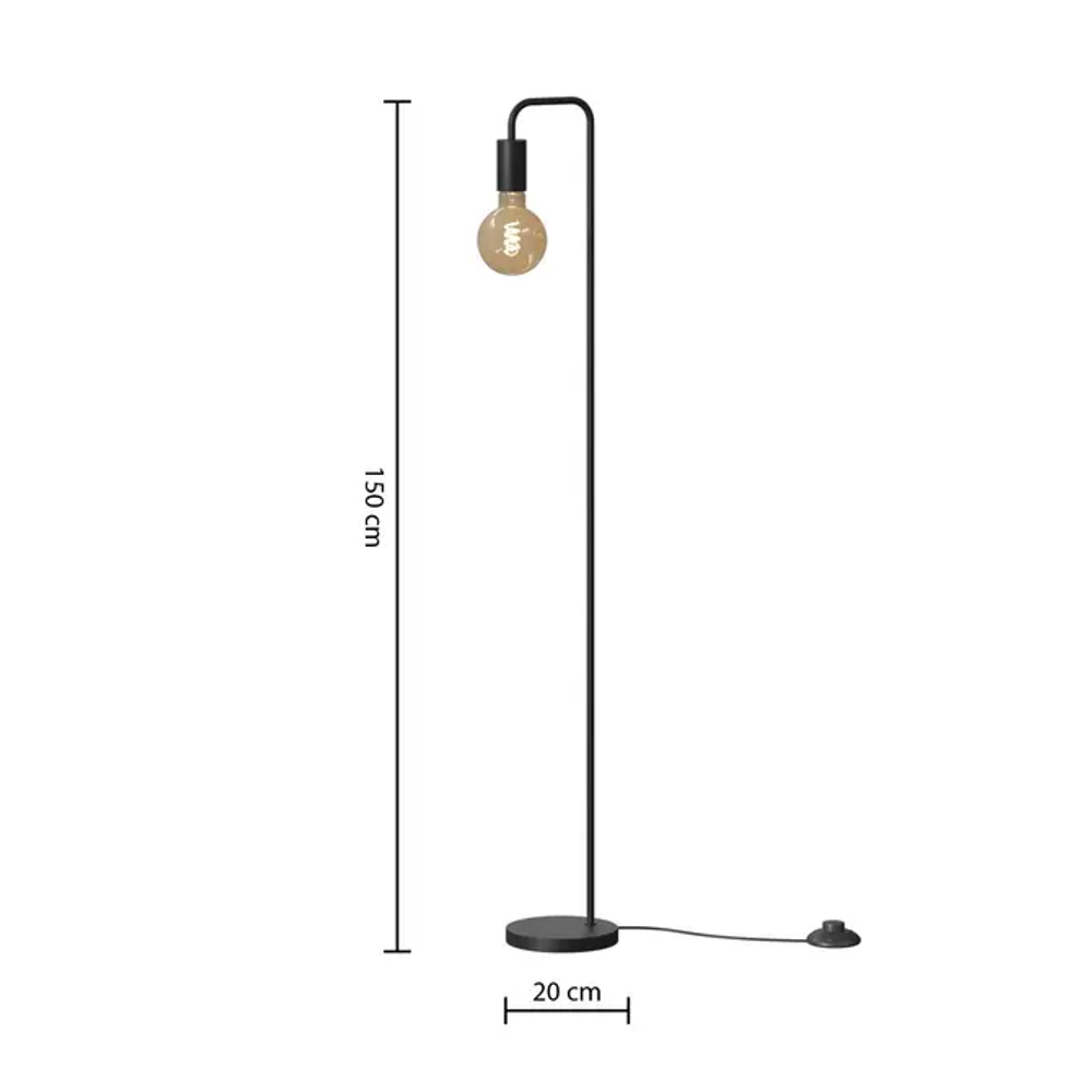 Atmosphera lampa keli 150cm crna slika 2