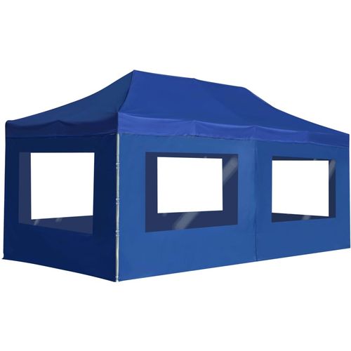 Profesionalni sklopivi šator za zabave 6 x 3 m plavi slika 1