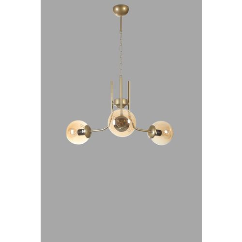 Nevada 3 Lü Eskitme Bal Camlı Avize Amber
Gold Chandelier slika 3