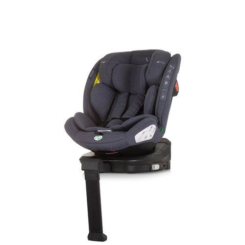 Chipolino autosjedalica I-SIZE 40-150 cm ISOFIX 360 "TOURINO" granite slika 2