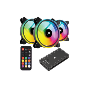 WHITE SHARK Ventilator GCF-S028-004 NEBULA-2 / ARGB KIT, crni