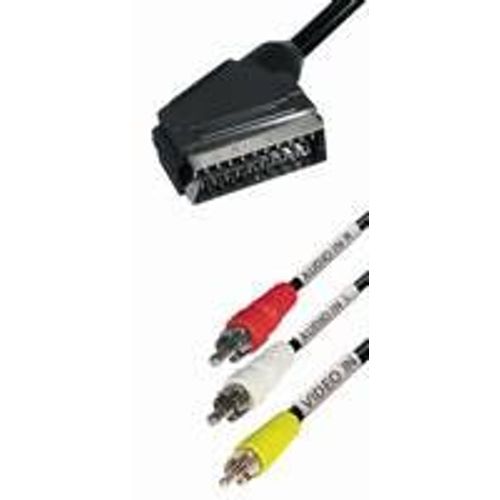 Transmedia Scart Plug to 3 x RCA slika 1