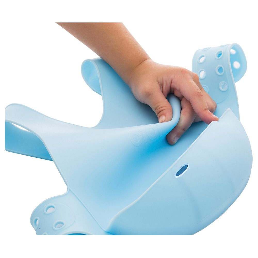 Minikoioi Silikonski siperak Flexi Bib, Plavi slika 3