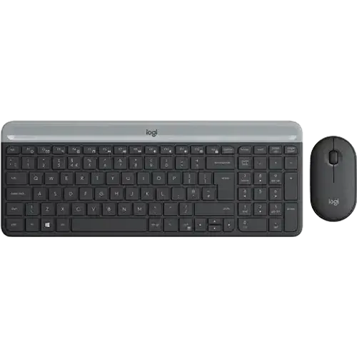 Bežična tastatura + Miš Logitech MK470 Slim US Graphite slika 1