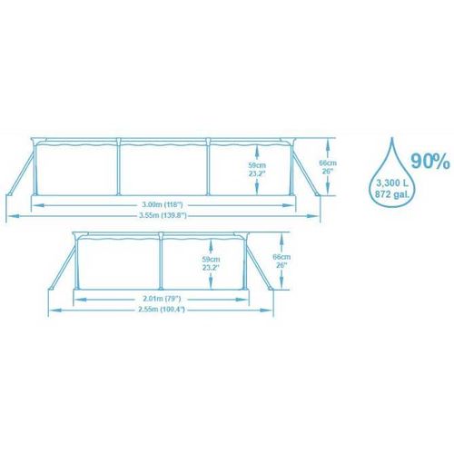 Bestway Steel Pro porodični bazen 300x201x66cm 56411 slika 4