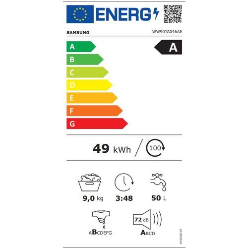 Samsung WW90TA046AE/LE veš mašina 9 kg, 1400 rpm slika 6