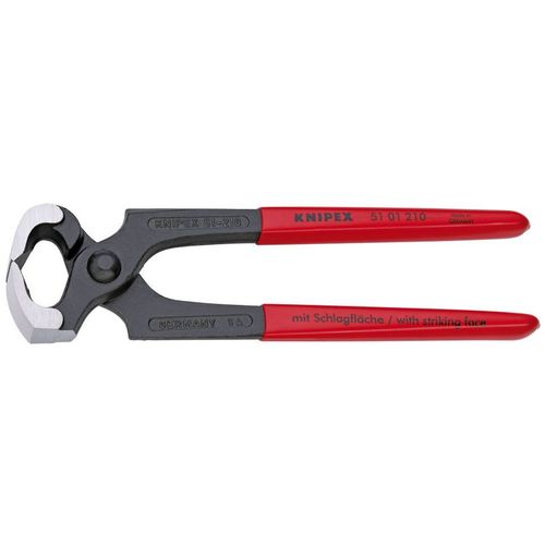 Knipex kliješta za čavle s površinom za udaranje čavli duljuna 210 mm 51 01 210 slika 1