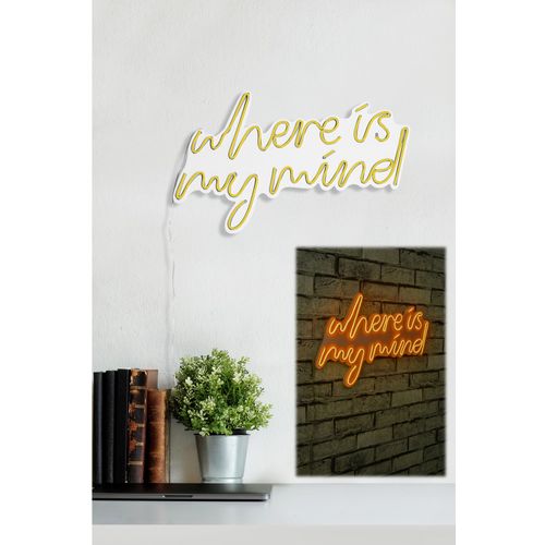 Wallity Ukrasna plastična LED rasvjeta, Where Is My Mind - Yellow slika 12