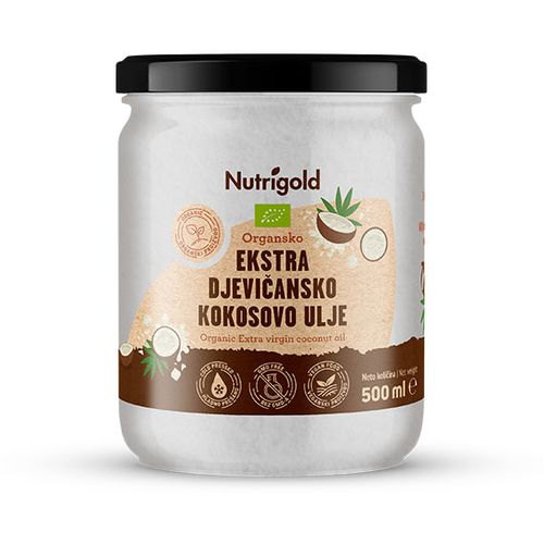 Ekstra djevičansko kokosovo ulje - Organsko 500ml Nutrigold slika 1