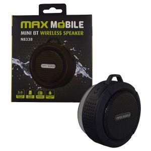 Maxmobile zvučnik bluetooth mini 8338 vodootporan crni