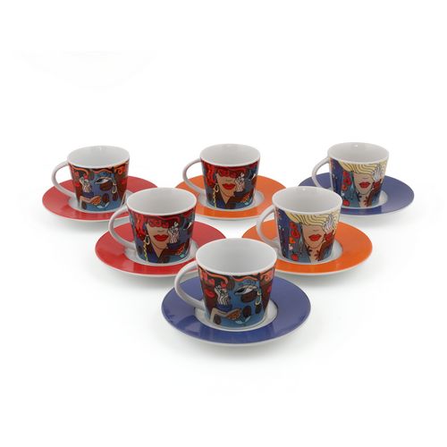 Hermia Concept Set šalica za kavu (12 komada), Višebojno, TL12KT42010910 slika 5