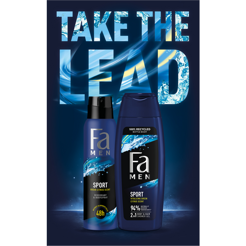 FA Sport gel za tuširanje 250ml+Deospray 150ml slika 2