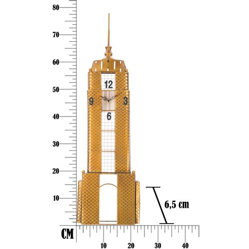 Mauro Ferretti Zidni sat empire building cm 23,5x6,5x78 slika 12