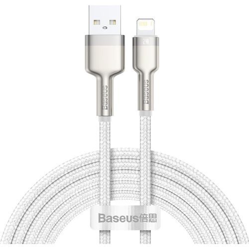 USB kabel za Lightning Baseus Cafule, 2.4A, 2m (bijeli) slika 1