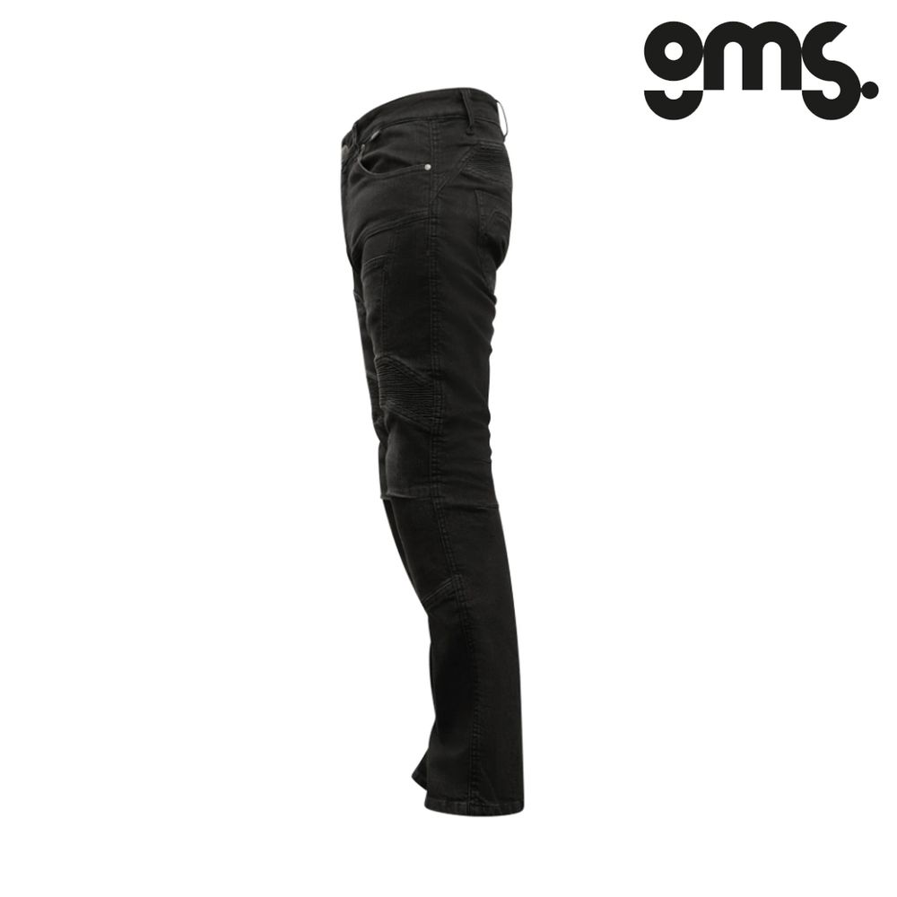 Pantalone - hlače - farmerke za motor GMS Viper - Crne vel.38/34 slika 2