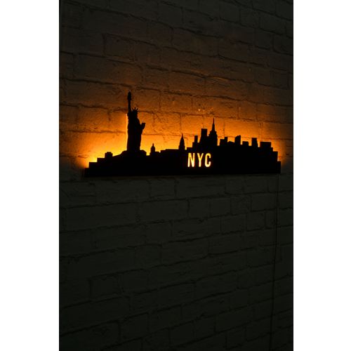 Wallity Ukrasna LED rasvjeta, NYC Skyline - Yellow slika 2