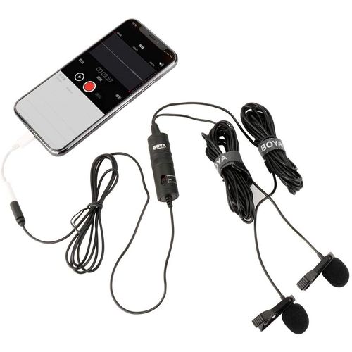 Boya Dual Mic Lavalier mikrofon for Smartphones and DSLRs slika 5