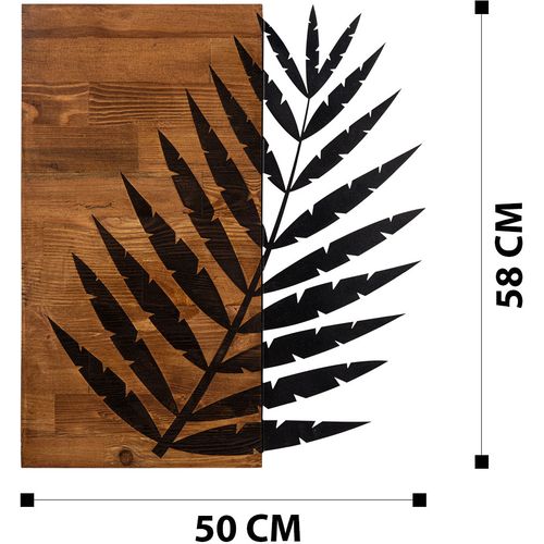 Wallity Zidna dekoracija drvena, Leaf3 Metal Decor slika 8