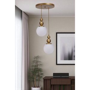 Opviq Luster 577, Bijela, Zlatna