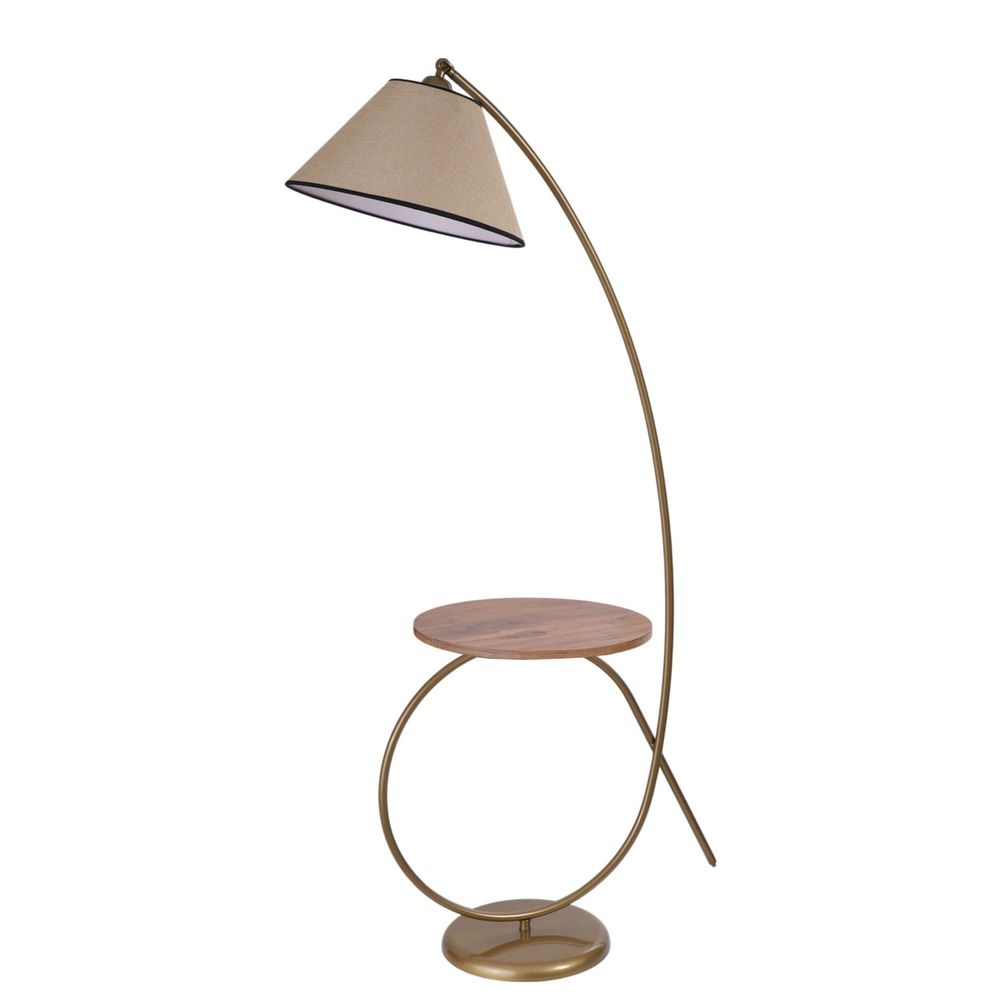 Opviq Podna lampa 446, bež, zlatna slika 2