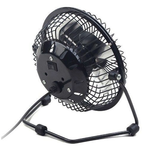 NF-03 Gembird USB 10cm desktop fan, black, METALNI VENTILATOR slika 1