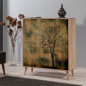 Višenamjenski ormar Multilux - 729 Sonoma, boja hrastovine