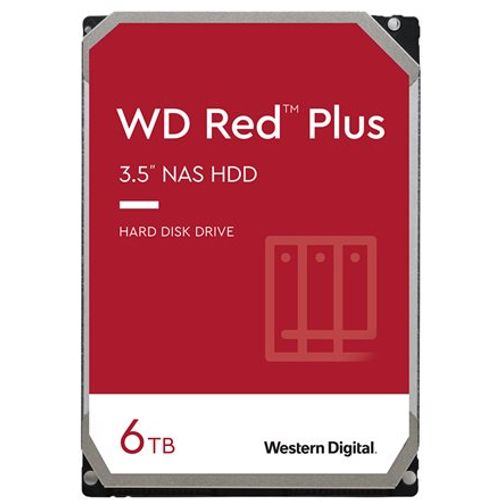 Tvrdi disk WD Red Plus 6TB SATA 6Gb/s 3.5" HDD WD60EFPX slika 1