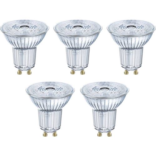 OSRAM 4058075090460 LED Energetska učinkovitost 2021 F (A - G) GU10 reflektor 4.3 W = 50 W toplo bijela (Ø x D) 50 mm x 52 mm  5 St. slika 1