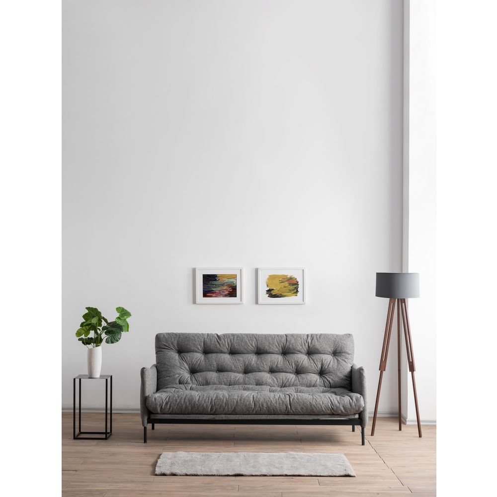Renge - Svijetlosiva Troosna Sofa na Razvlačenje slika 3