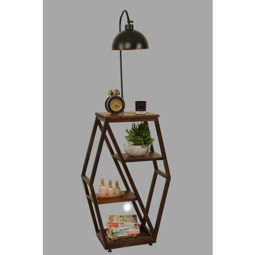 Asos Ceviz Lambader Retro 3 Başlıklı Crna Podna Lampa slika 4