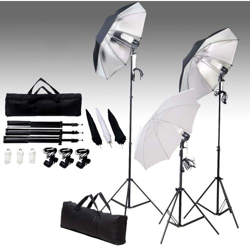 Oprema za fotografski studio sa setom svjetiljki i pozadinom slika 2
