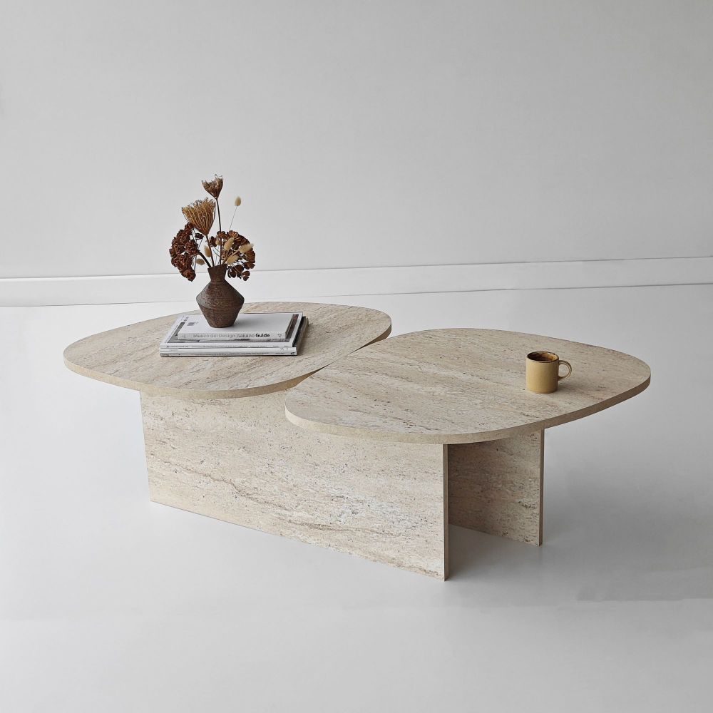 Stol za kafu Stones – boja: travertin slika 1