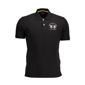 LA MARTINA POLO SHORT SLEEVE MAN BLACK