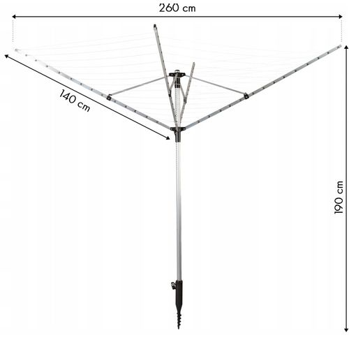 ModernHome vrtni stalak za sušenje rublja 4JM-60   slika 8