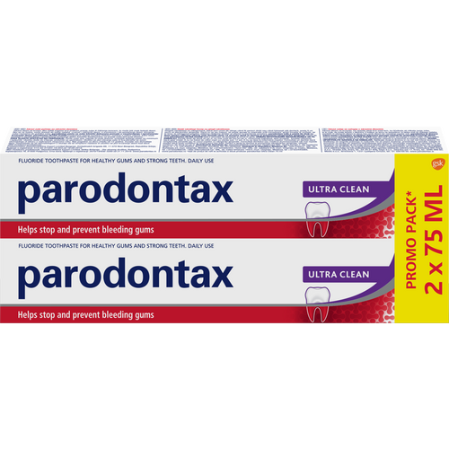 Parodontax® pasta za zube ultra clean 2x75ml duo pack slika 1