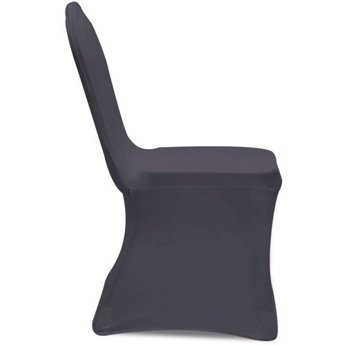 Rastezljive navlake za stolice 6 kom Antracit boja slika 34