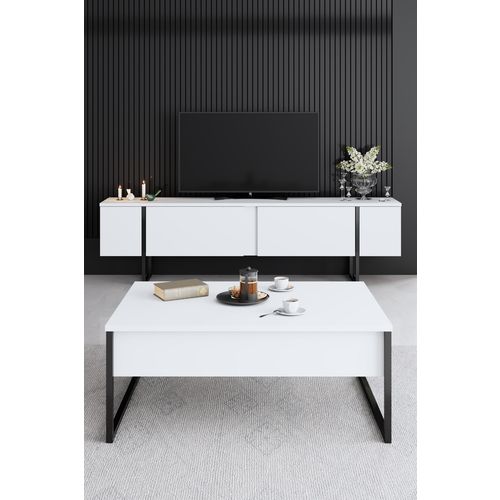 Luxe - White, Black White
Black Living Room Furniture Set slika 5