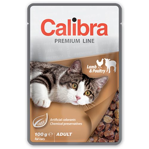Calibra Cat Adult Kesica Jagnjetina i Živina, hrana za mačke 100g slika 1