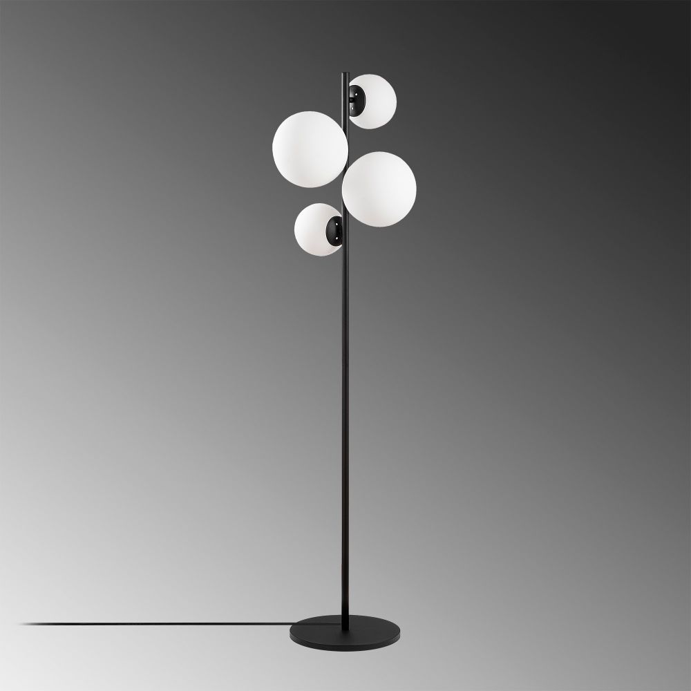 Fazli - 10521 Crna i Bijela Podna Lampa slika 4