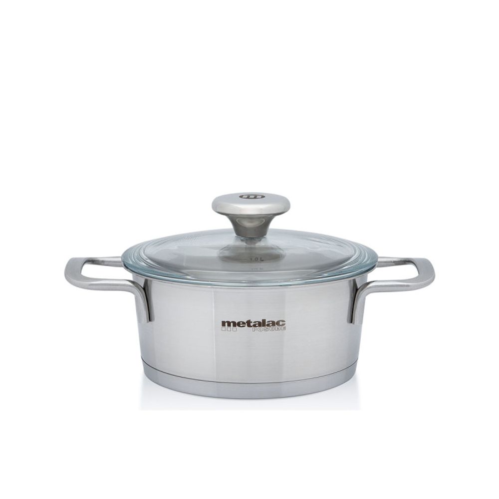 Metalac šerpa plitka inox Konix santino 16/1.3l slika 1