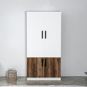 Newra - Light Walnut, White Light Walnut
White Wardrobe