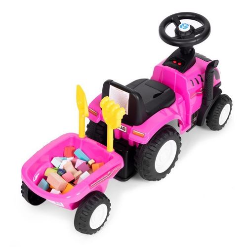 Traktor Sa Prikolicom Pink Ecotoys slika 6