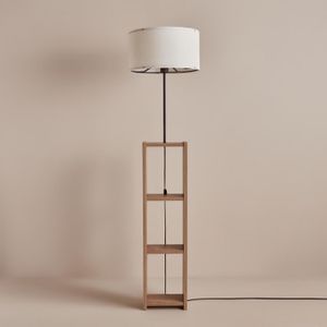 AYD-3468 White Wooden Floor Lamp